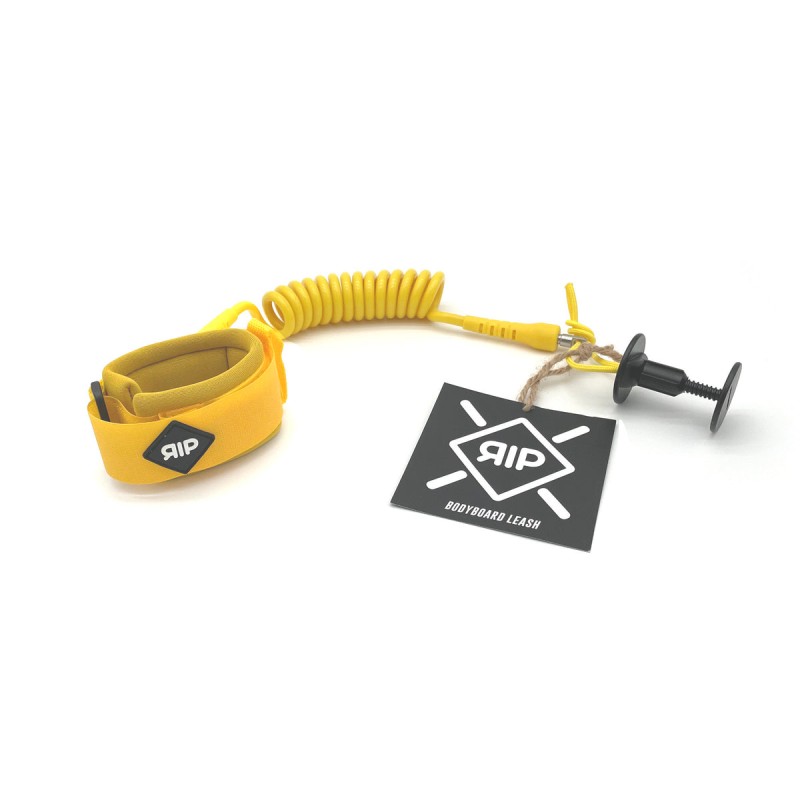 Leash-Bodyboard-RIP-Poignet-7mm-Jaune-1