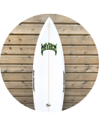 Stock surfboards shortboard Pukas, Lost Mayhem, Firewire, Hayden Shapes Surf City surfshop at Lacanau