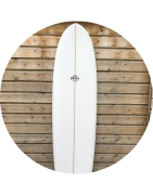 Stock surfboards longboard all round, Nose rider, Single fin Surf City surfshop Lacanau